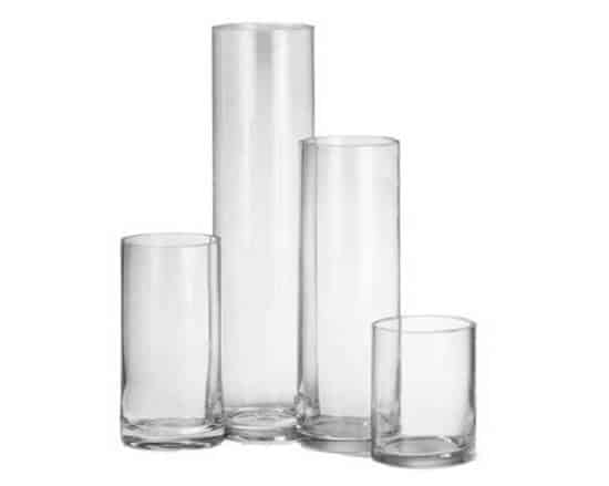 Cylinder Vase – Glass – Assorted Sizes