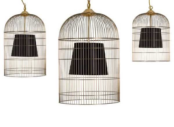 Birdcage Chandelier – Gold – Set of Three