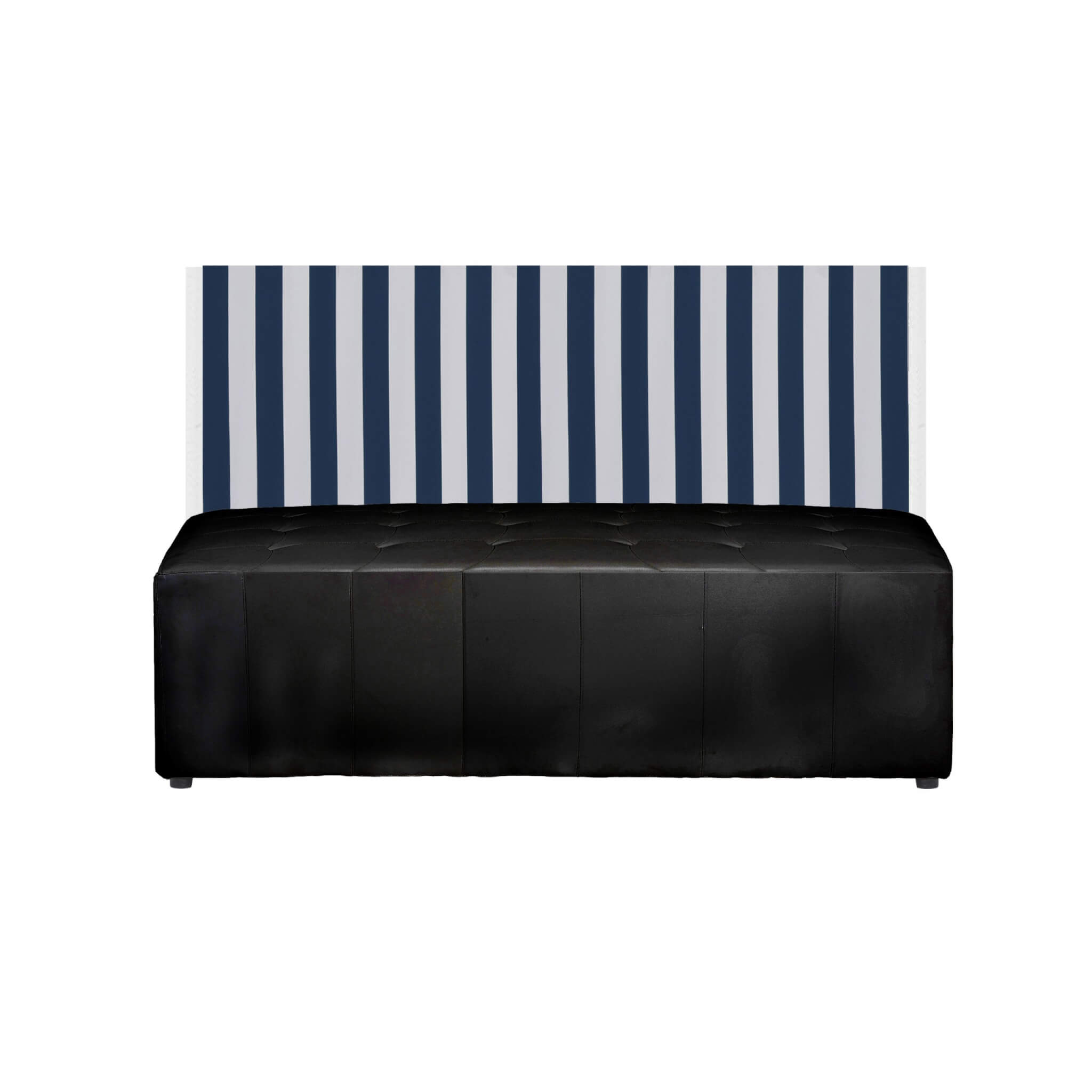 Lillian Headboard – Black and White Stripe – 157cmW x 91cmH