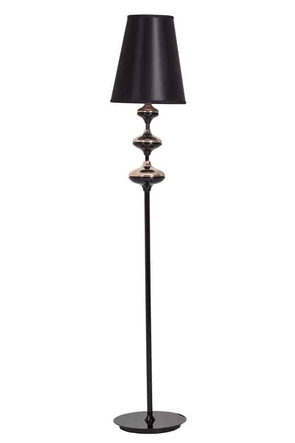 Bond Floor Lamp – Black and Gold – 30cmW x 173cmH