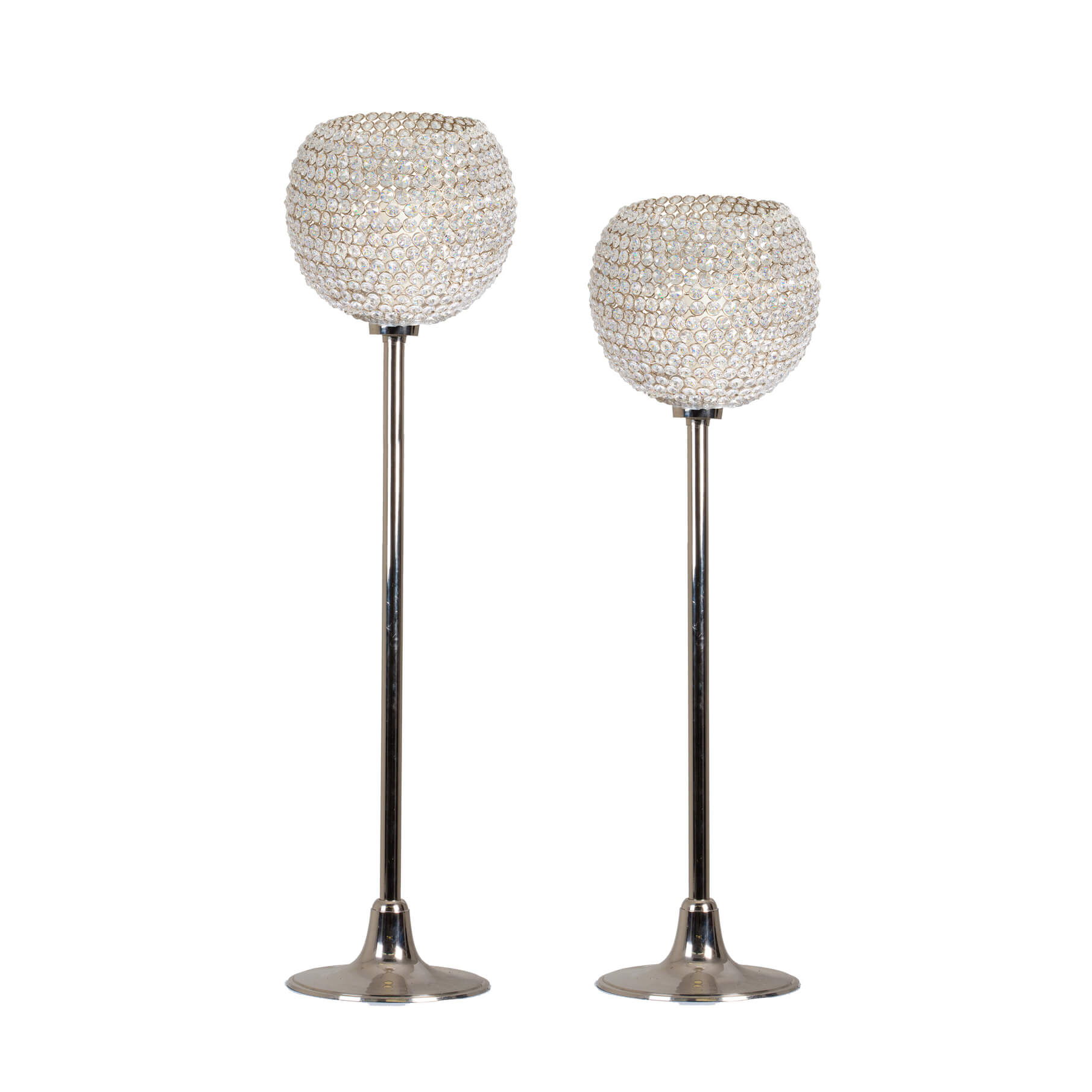 Crystal Ball – Silver – Set of Two
