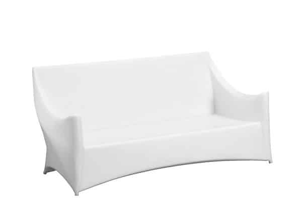 Ibiza Glow Three Seater Lounge – White – 210cmL x 85cmW x 91cmH