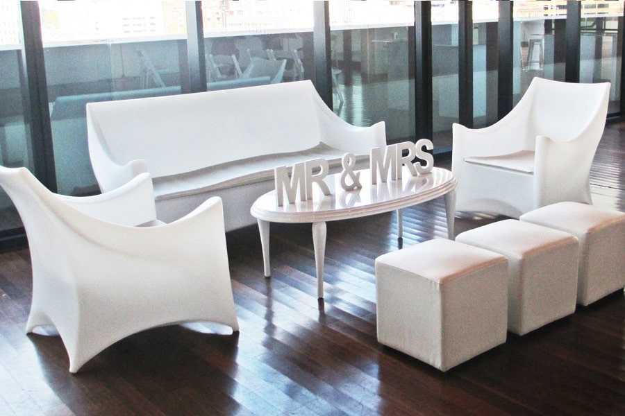 Ibiza Glow Armchair – White – 88cmW x 77cmD x 91cmH