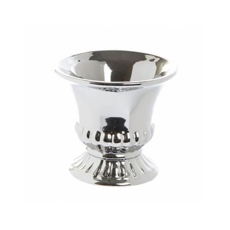 Ceramic Urn Vase – Silver – Set of Three