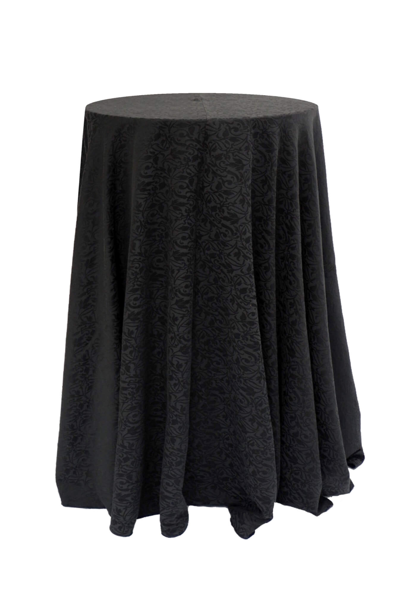 Tablecloth – Black Jacquard – Round – 320cmD