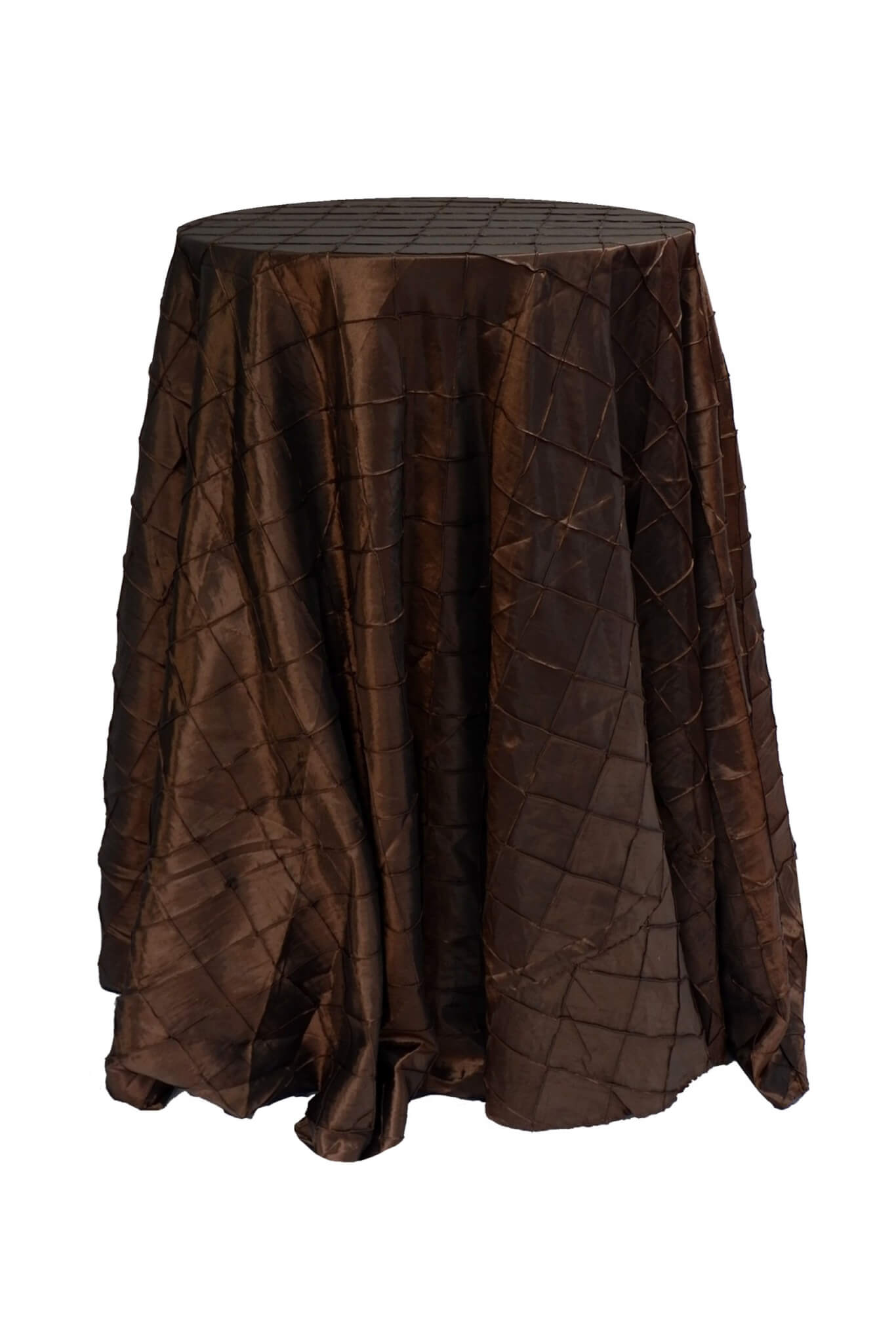 Tablecloth – Chocolate Brown Pintuck – Round – 320cmD