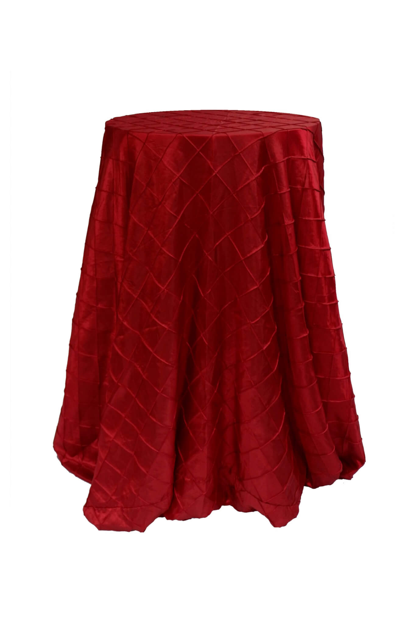 Tablecloth – Ruby Red Pintuck – Round – 320cmD