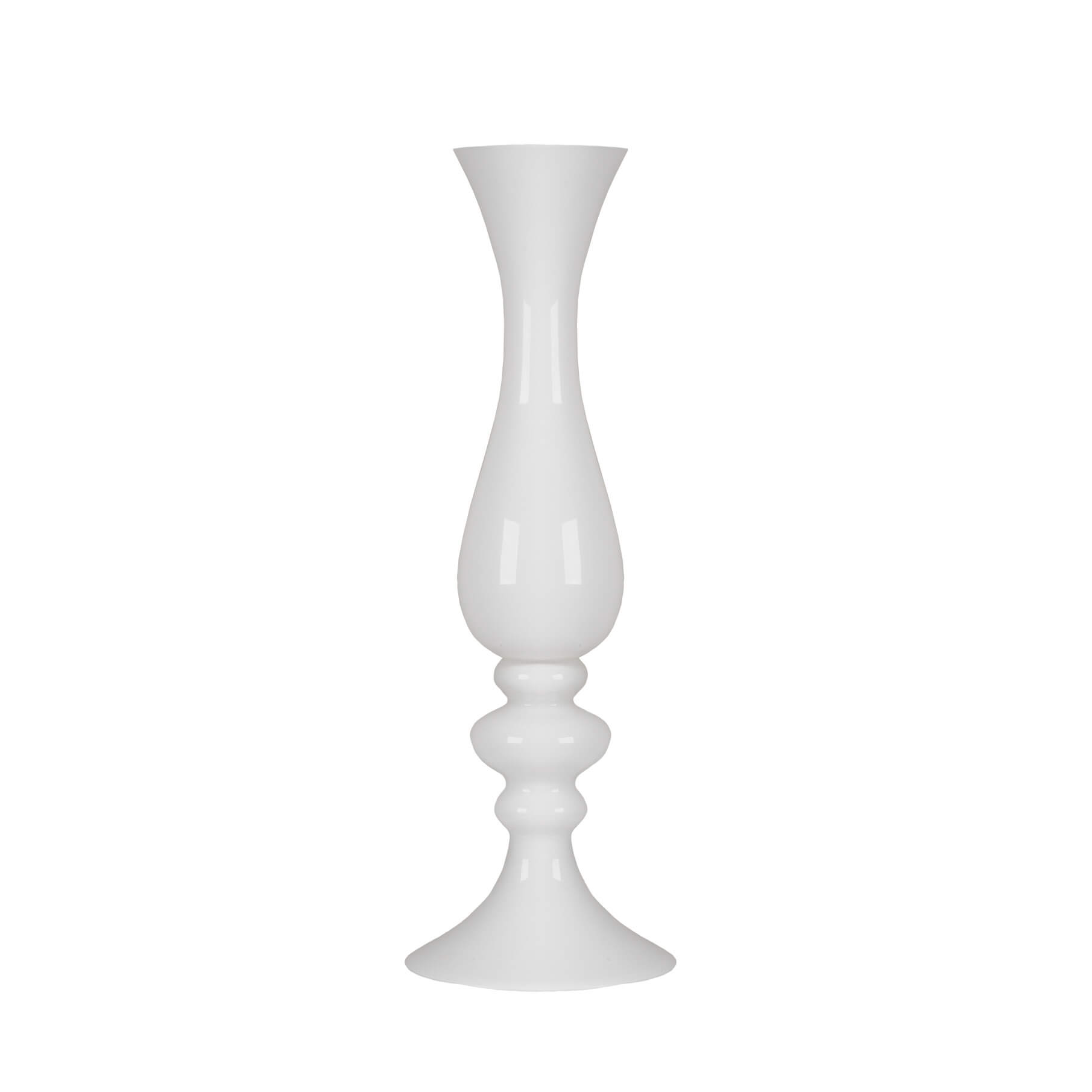 Tall Contemporary Vase – White – 70cmH