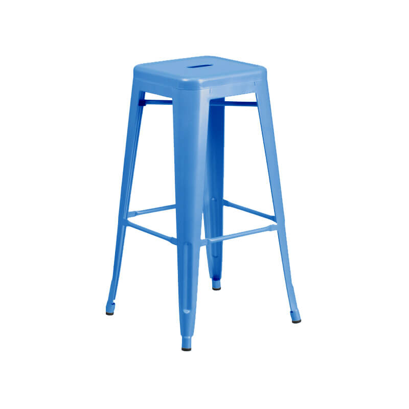 Tolix Bar Stool – Powder Blue – 35cmW x 75cmH