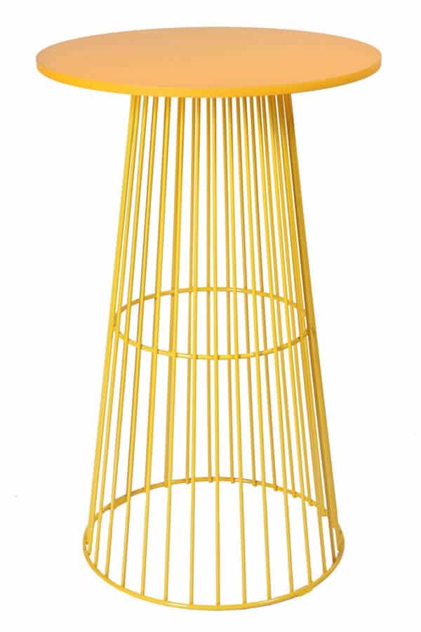 Birdcage Bar Table – Yellow – 70cmW x 110cmH