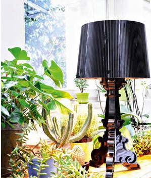 Bourgie Lamp – Black – 35cmW x 73cmH