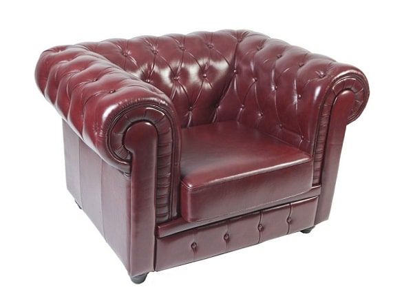 Cambridge Chesterfield Armchair – Shiraz Leather – 120cmW x 90cmD x 80cmH