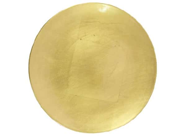 Charger Plate – Gold Leaf Acrylic – 33cmD