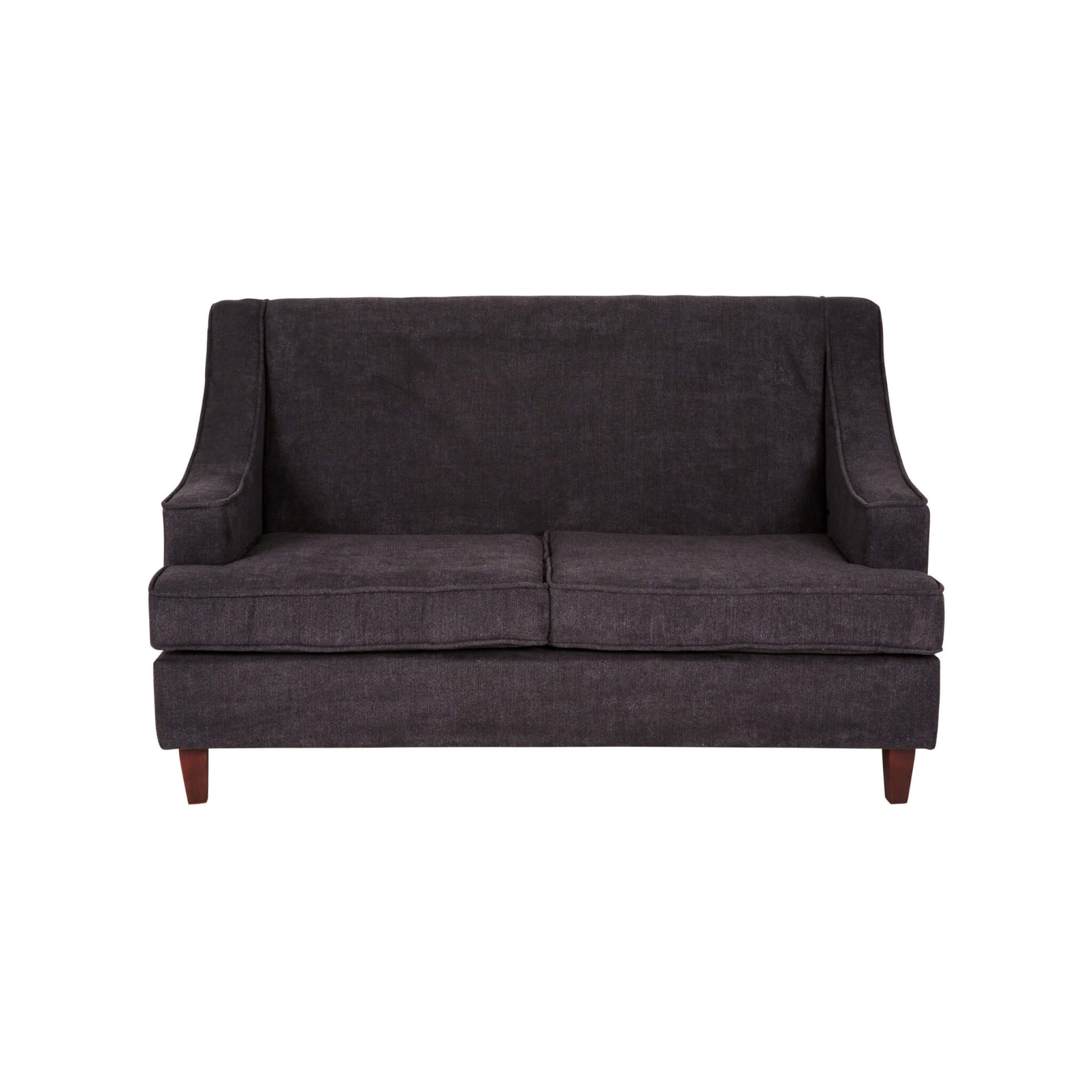 Hudson Two Seater Lounge – Charcoal – 146cmL x 85cmW x 89cmH