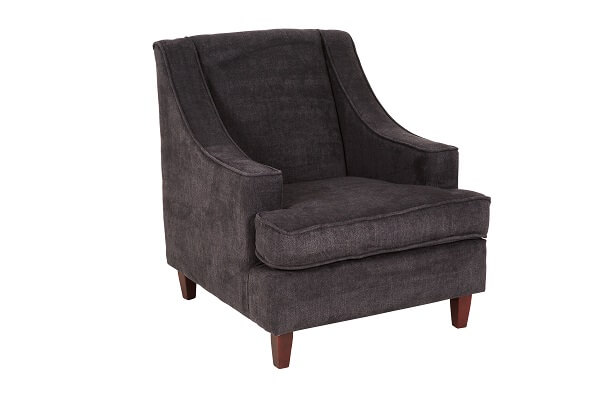Hudson Armchair – Charcoal – 70cmW x 85cmD x 89cmH