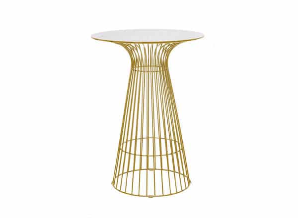 Avery Bar Table – Gold – 75cmW x 105cmH