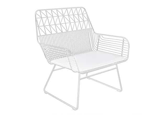Nevada Armchair – White – 80cmW x 70cmD x 87cmH