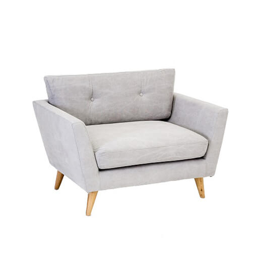 Jefferson Armchair – Light Grey Linen – 110cmW x 82cmW x 82cmH