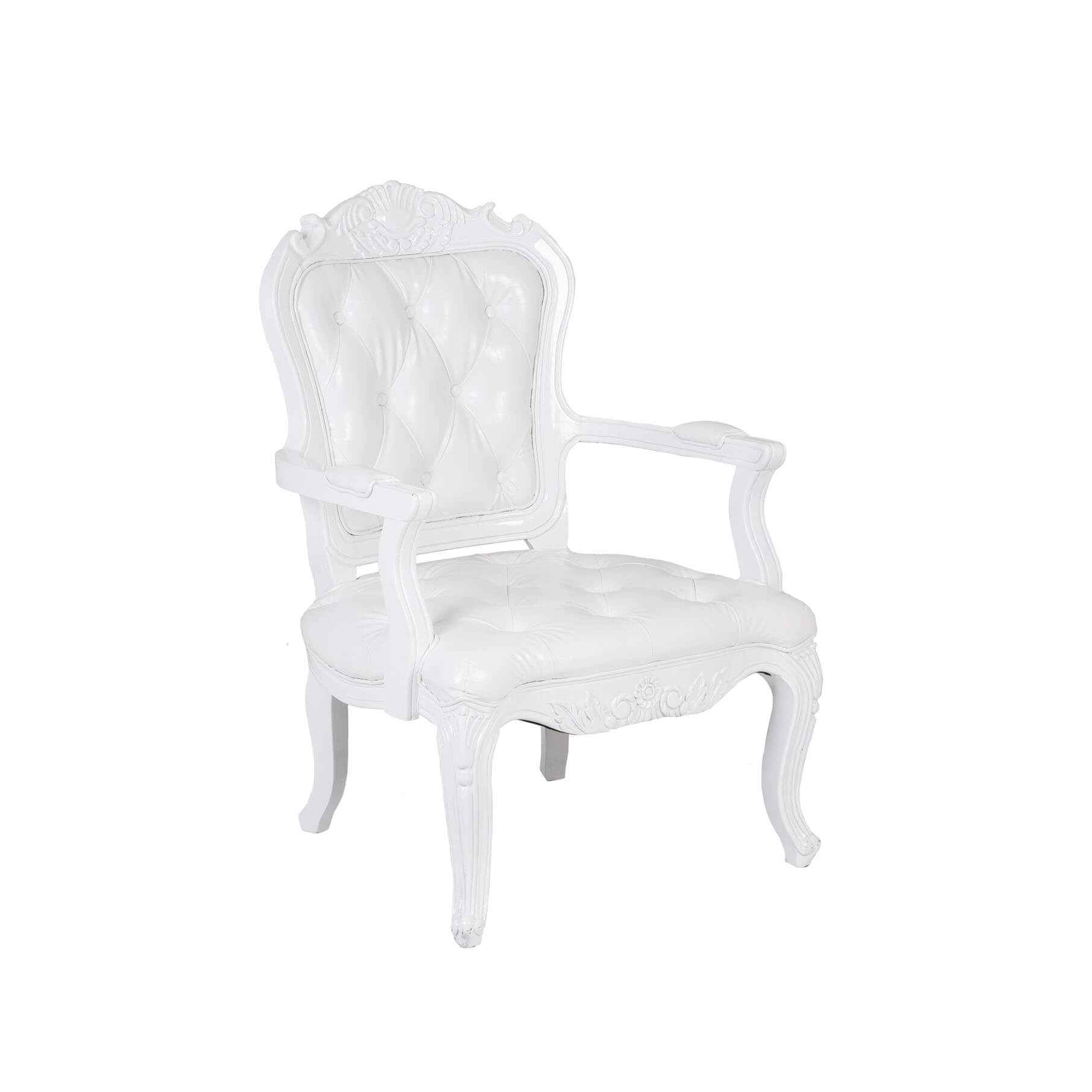 Versailles Armchair – White – 71cmW x 106cmH
