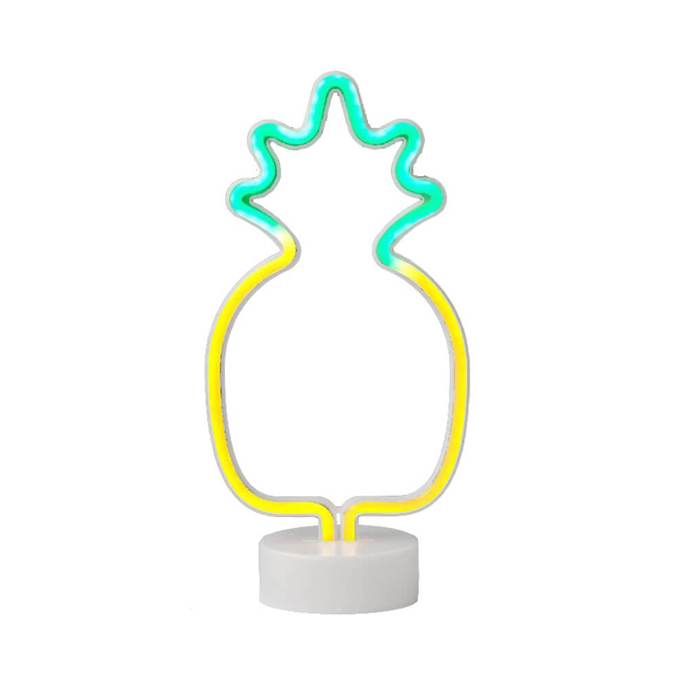 Neon Palm Tree LED Lamp – Yellow and Green – 18cmW x 29cmH