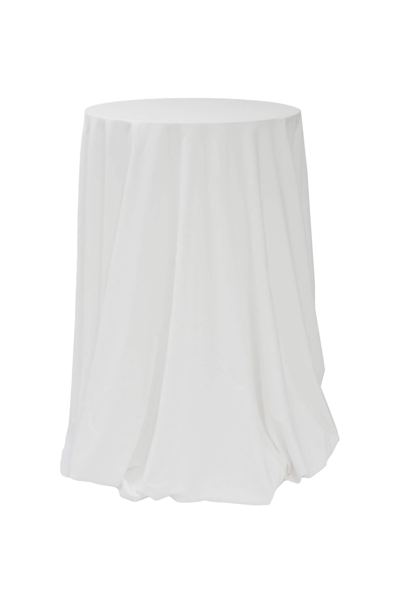 Tablecloth – White Mechanical Stretch – Round – 320cmD