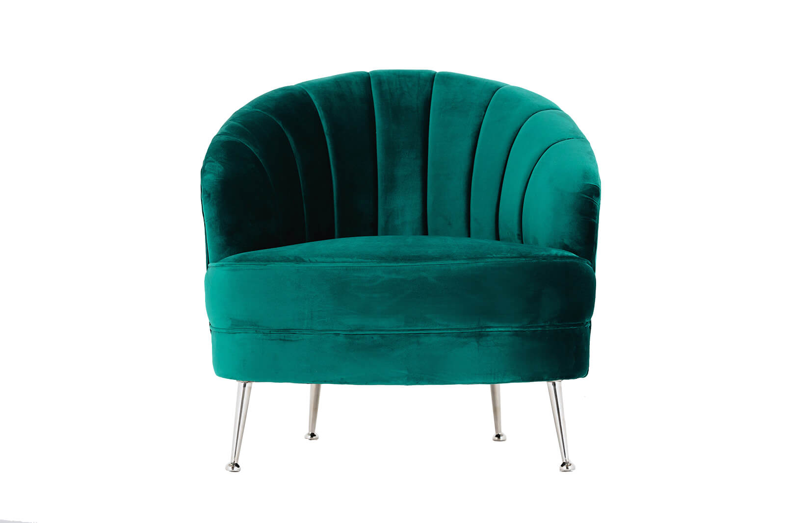 Harlow Armchair – Emerald Green Velvet – 84cmW x 84cmD x 80cmH