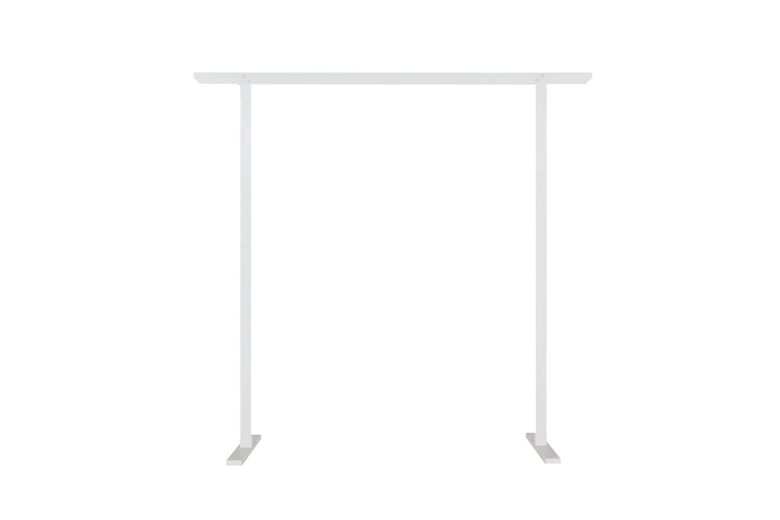 Two Post Arch – White Timber 240cmW x 230cmH (170cmW Internal)