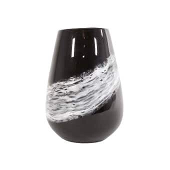 Brushed Vase – Black and White – Set of Three
