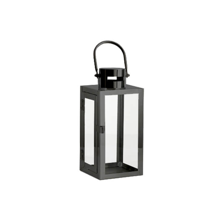 Contemporary Lantern – Black – Set of Two