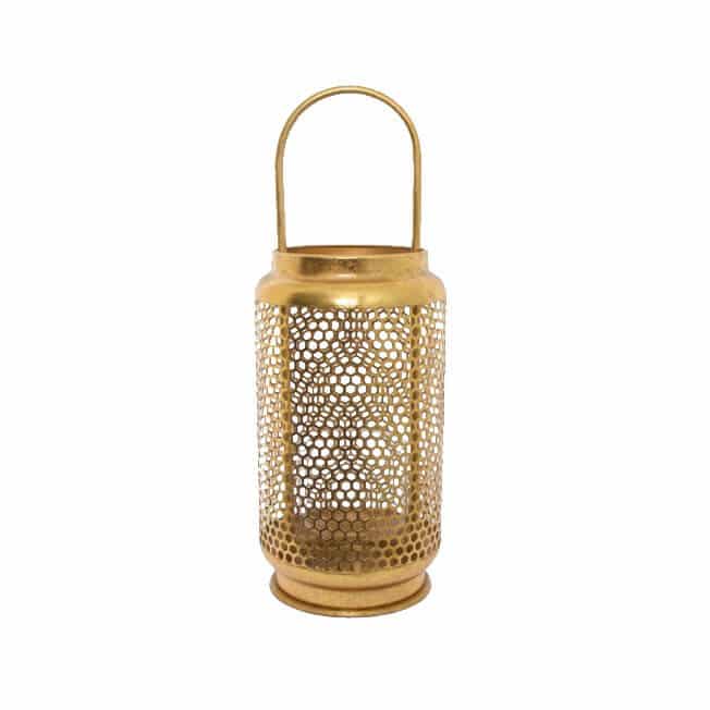 Honeycomb Lantern – Gold – 18cmW x 50cmH