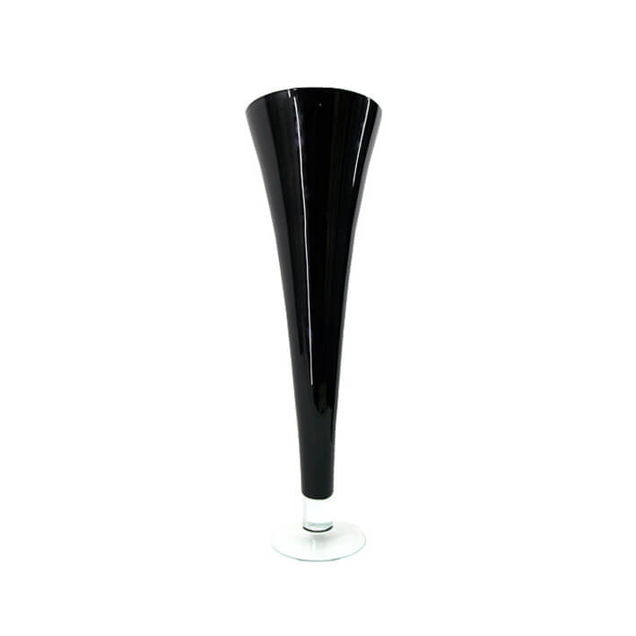 Flute Vase – Black – 25cmD x 80cmH