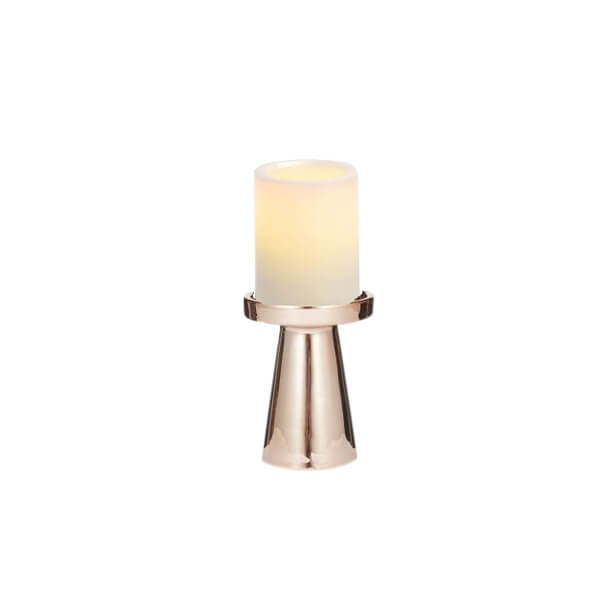 Lexis Candlestick – Rose Gold – Set of Two