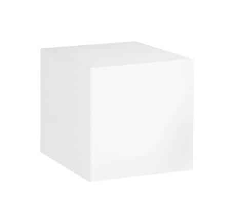 Cake Table – White Acrylic – 75cmW x 75cmH