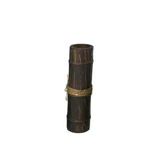 Bamboo Candlestick – Dark Brown – Set of Three