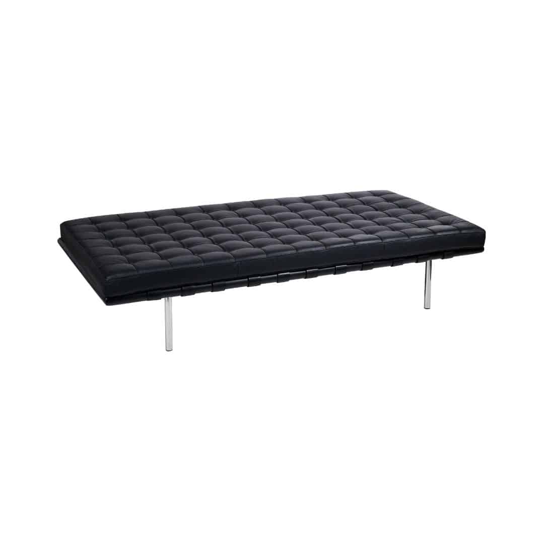 Barcelona Daybed – Black Leather Look