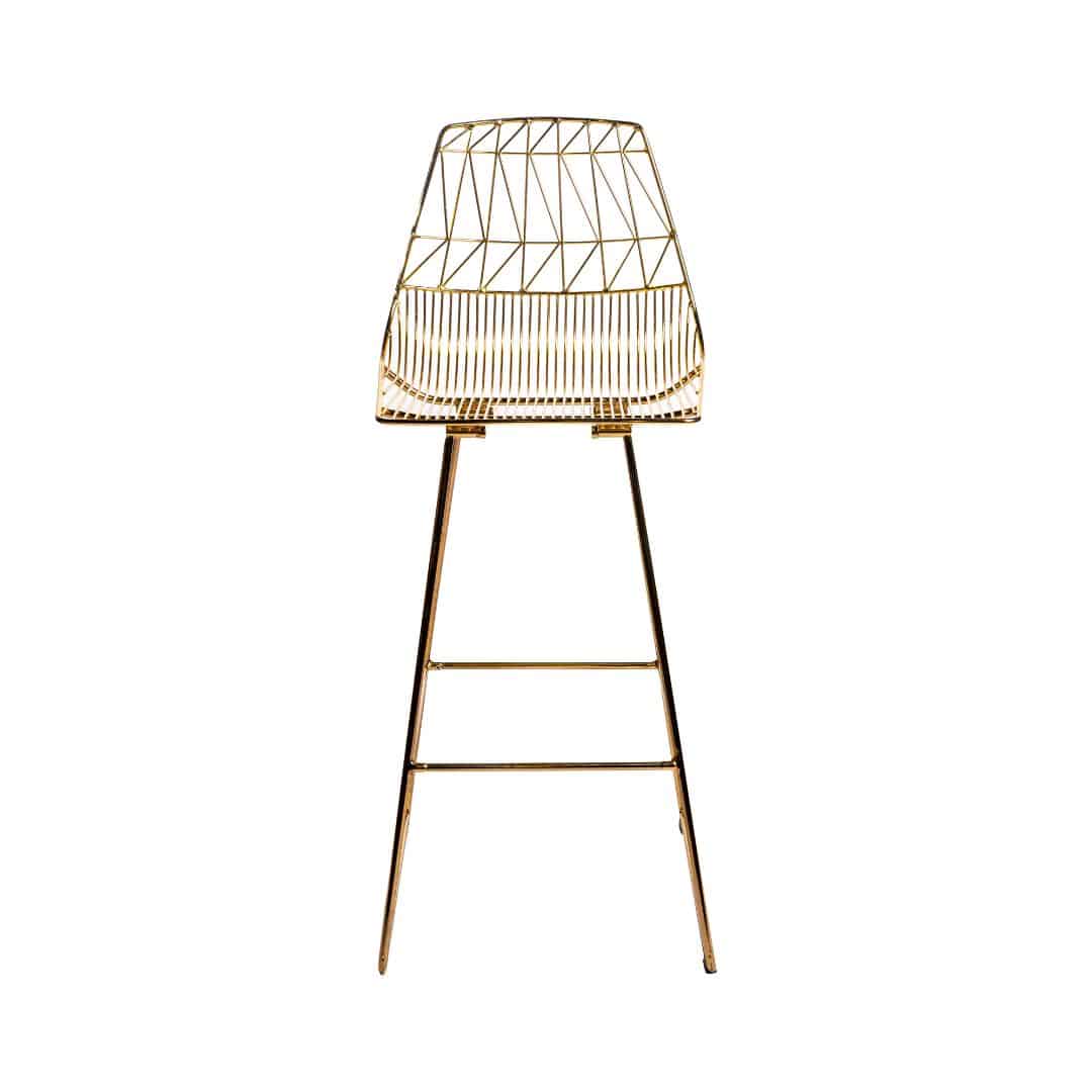 Bend Bar Stool – Gold