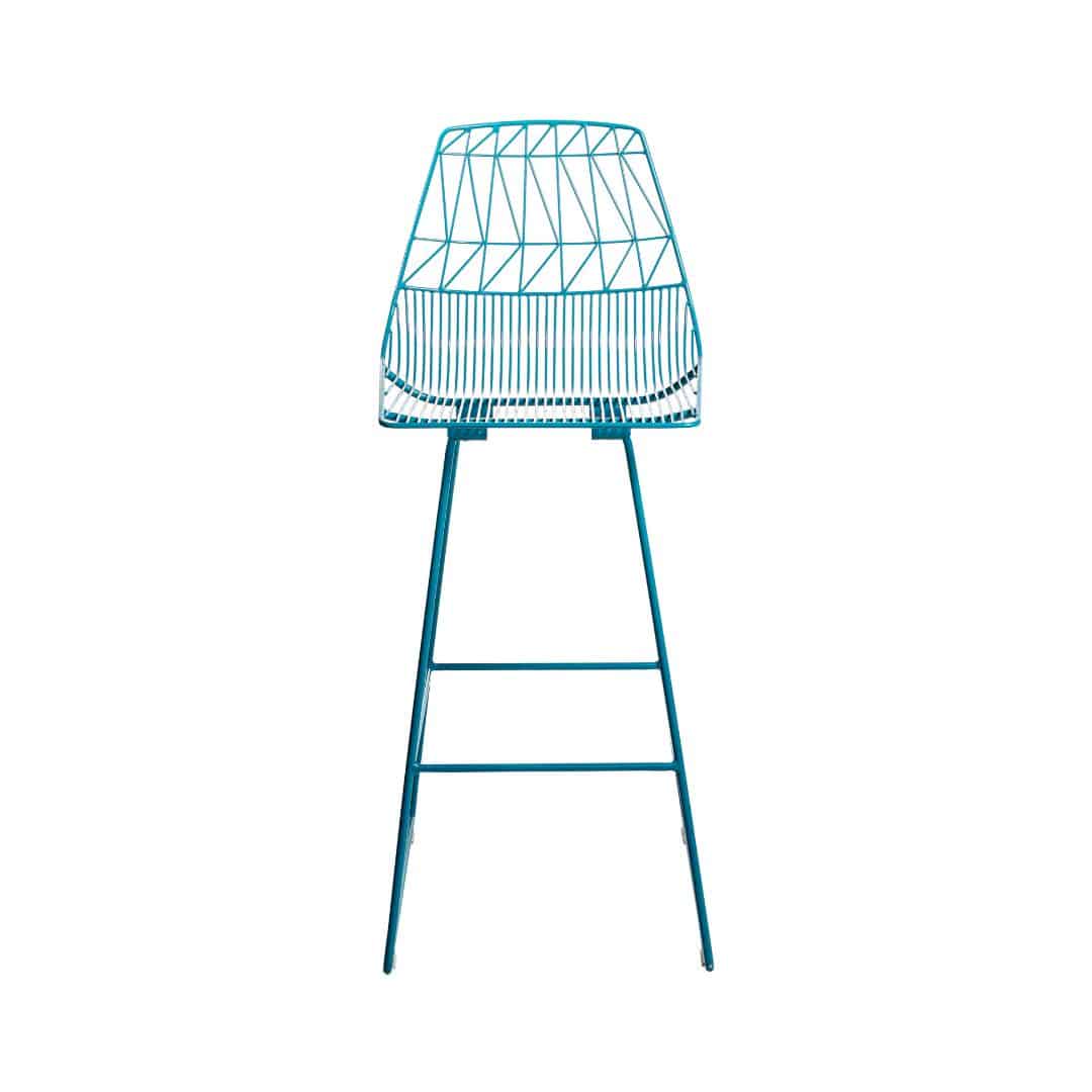 Bend Bar Stool – Peacock Blue
