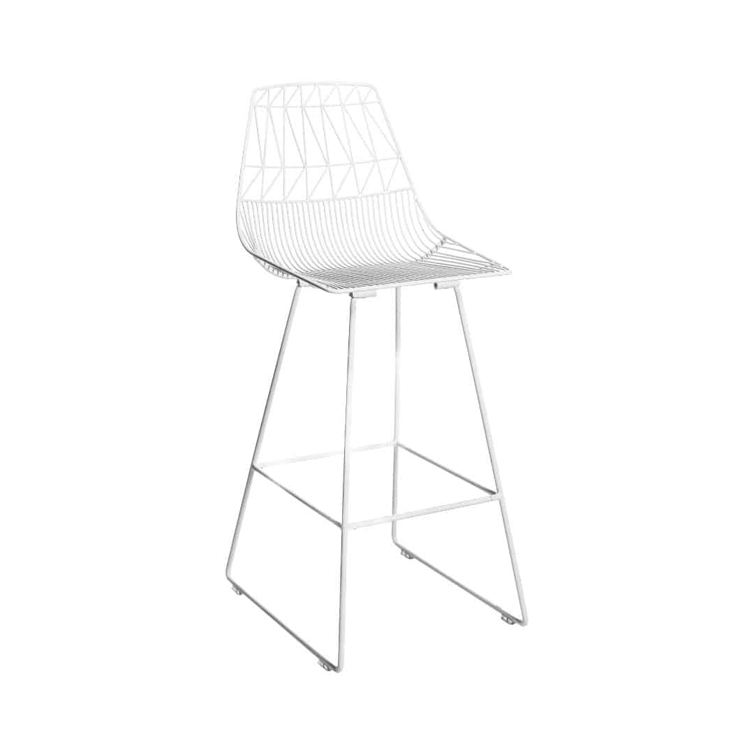 Bend Bar Stool – White