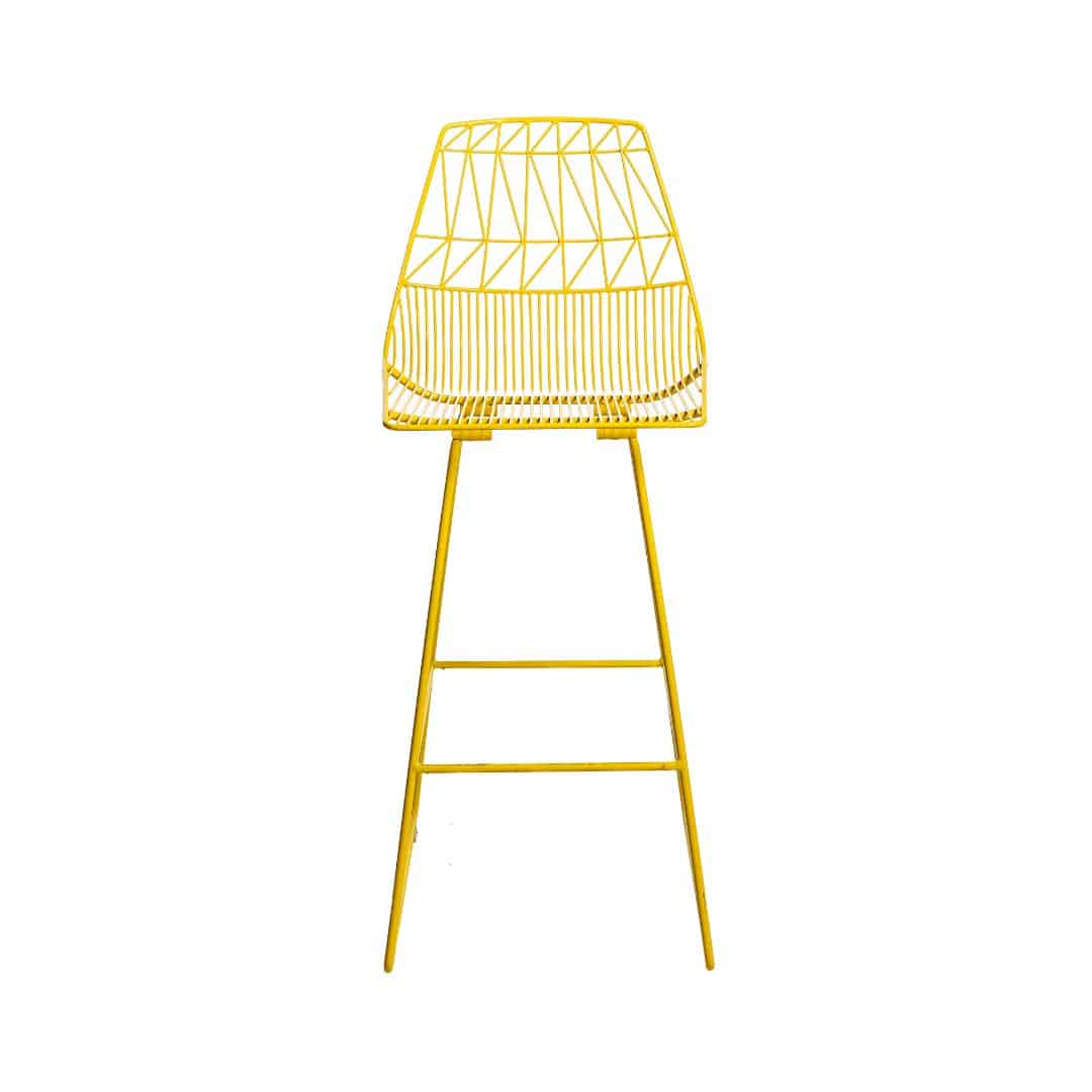 Bend Bar Stool – Yellow
