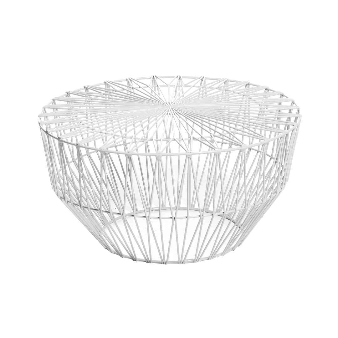 Bend Drum Table – White