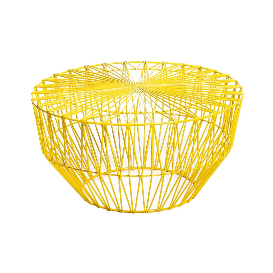 Bend Drum Table – Yellow