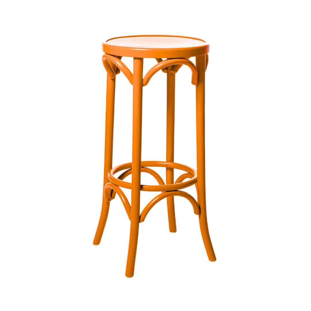 Bentwood Bar Stool – Orange
