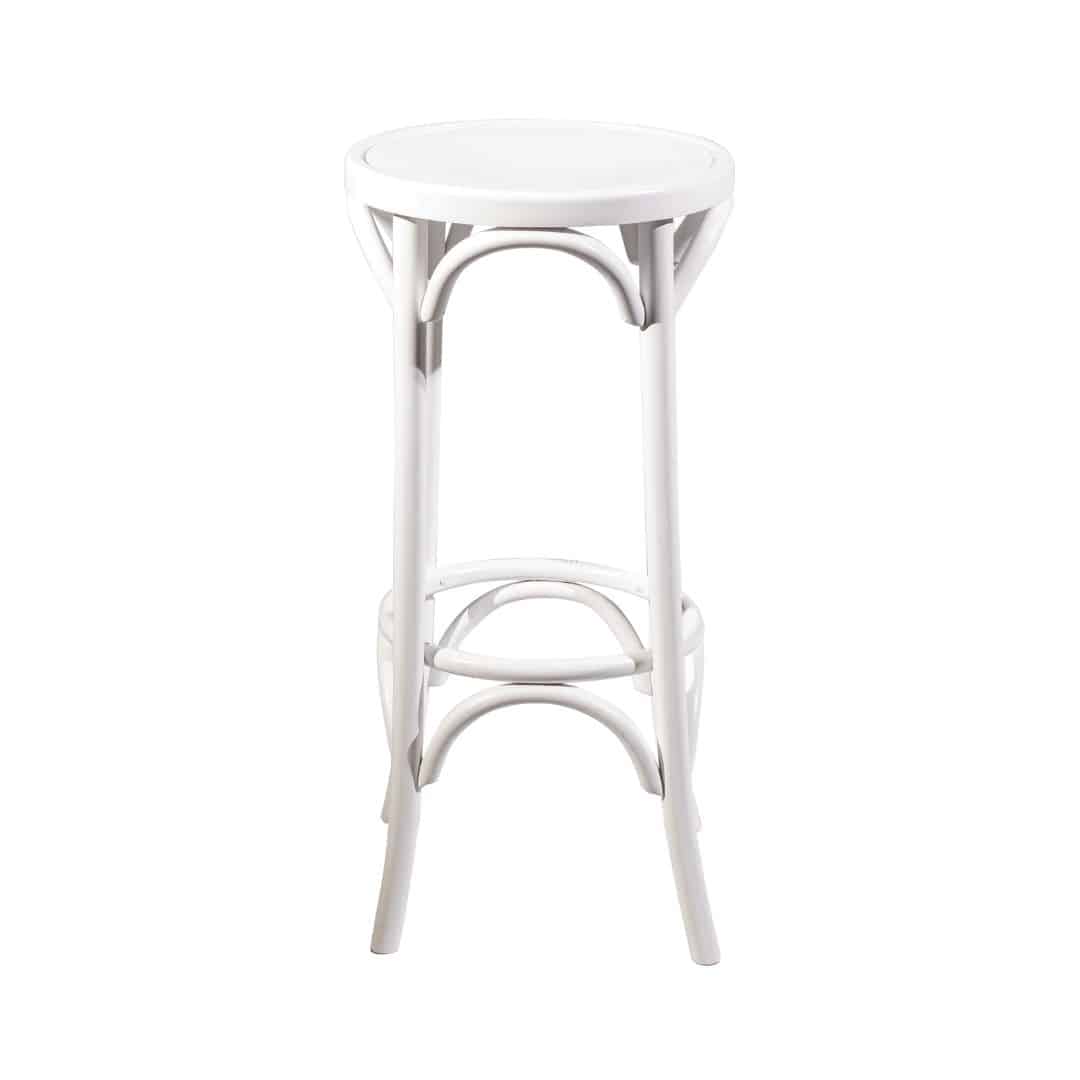 Bentwood Bar Stool – White