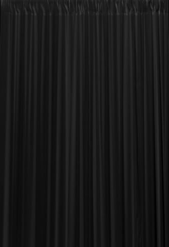Chiffon Panel Drape – Black