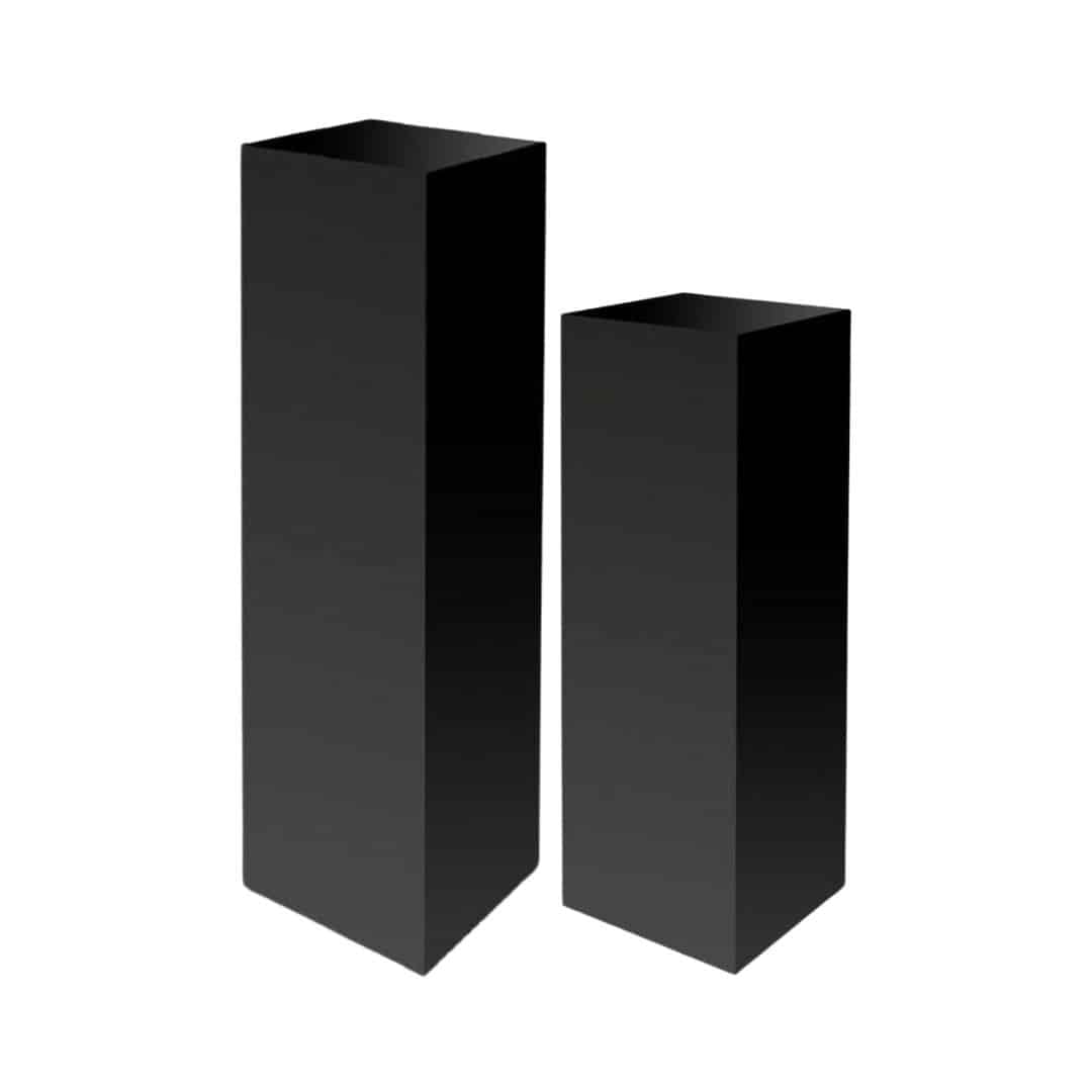 Rectangular Plinth – Black – Assorted Styles