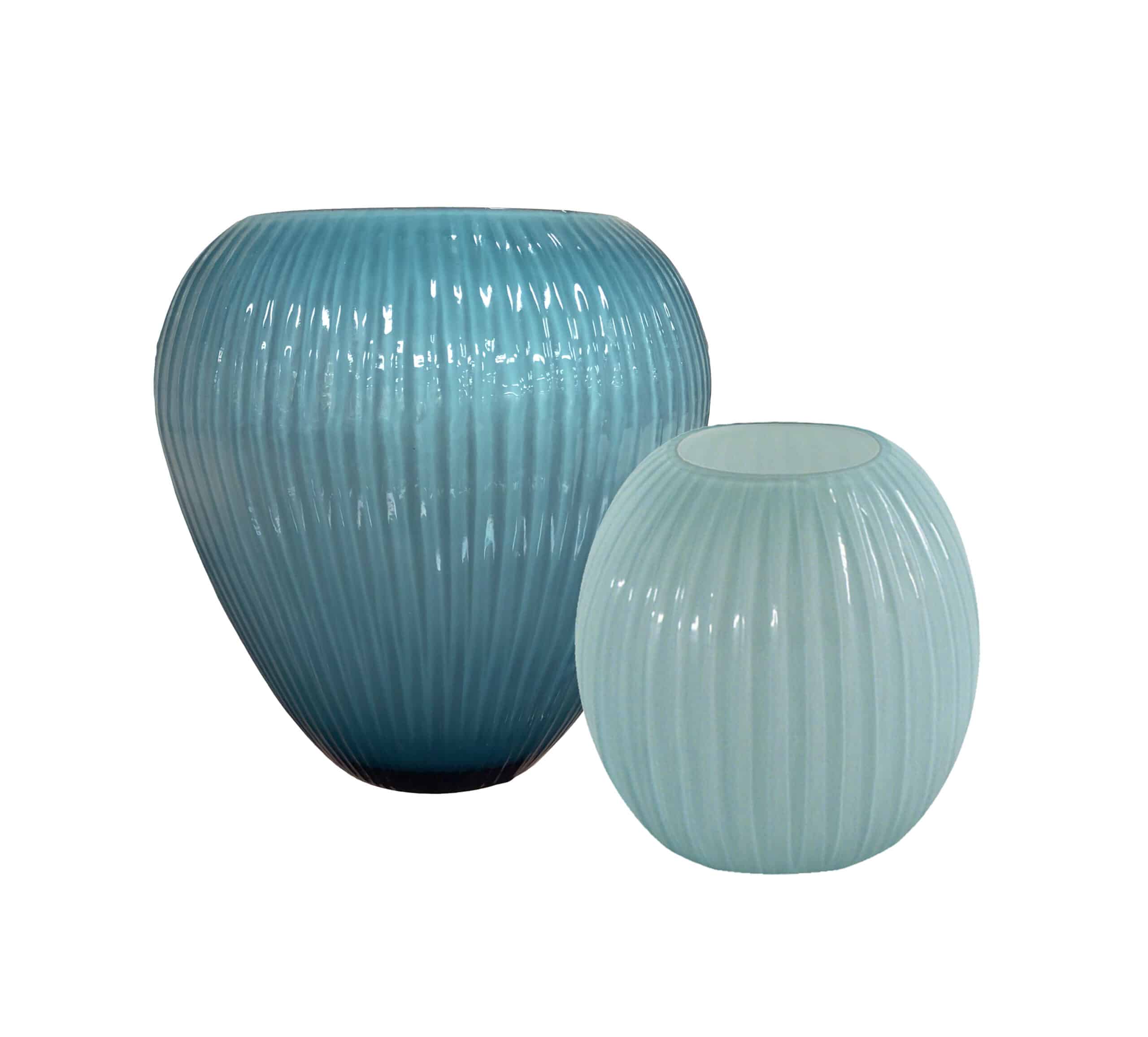 Serena Vase – Blue – Set of Two