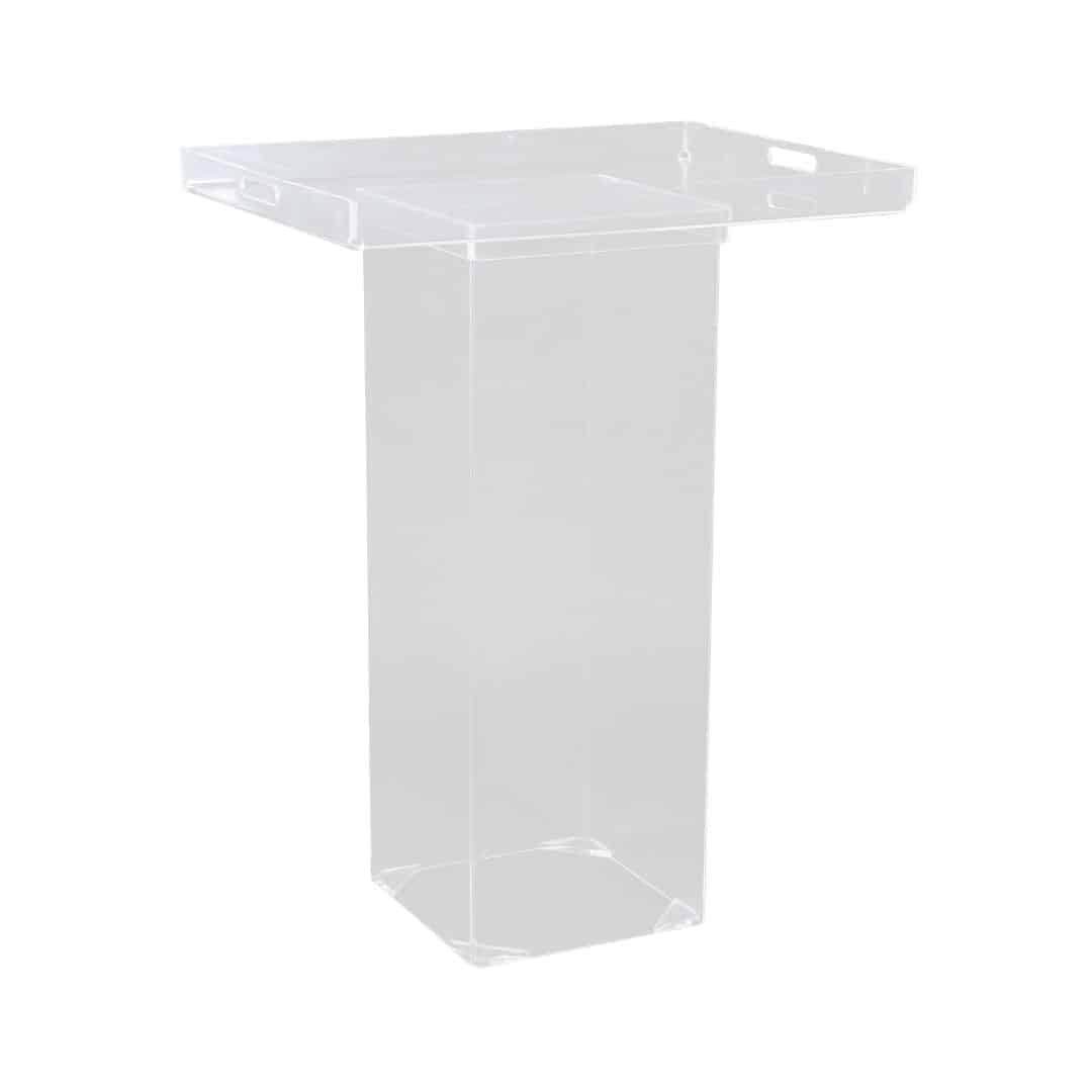 Butler’s Tray – Clear Acrylic (Fits Plinth)