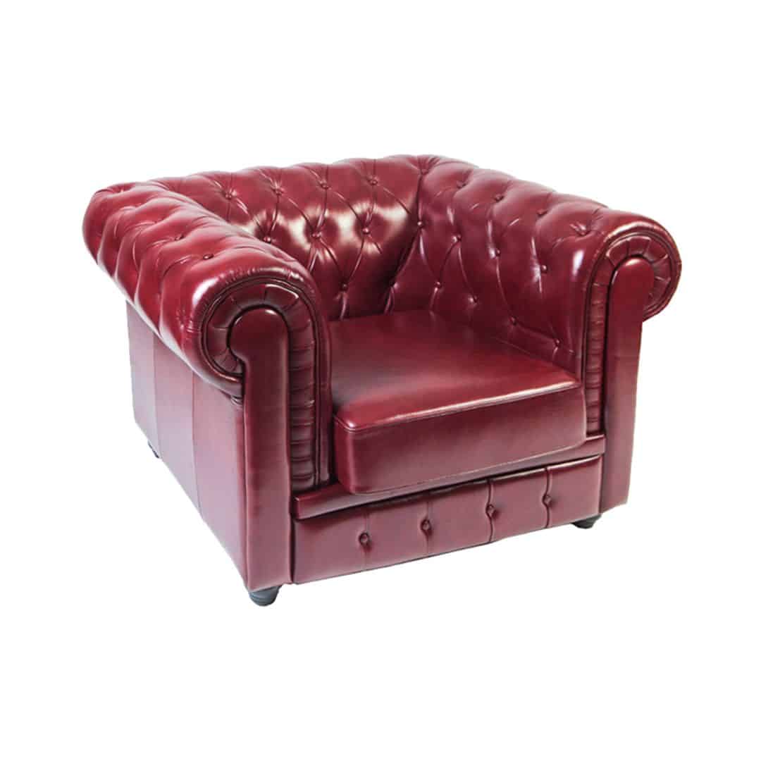 Cambridge Chesterfield Armchair – Shiraz Leather