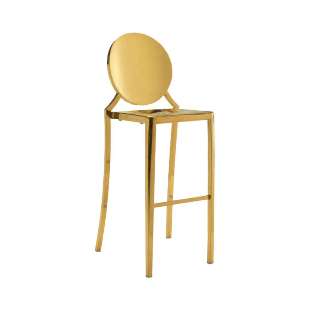 Cameo Bar Stool – Gold