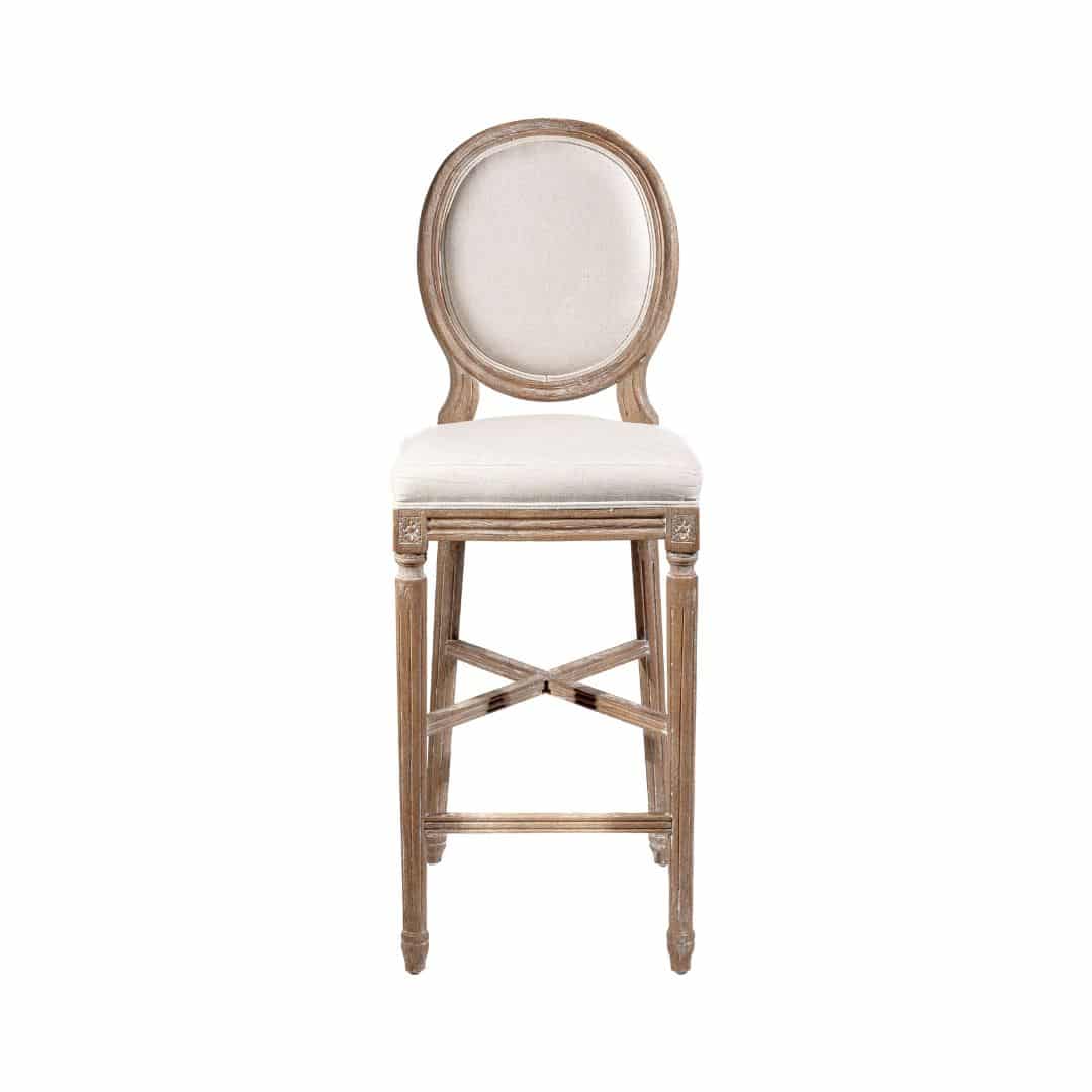 Cameo Bar Stool – Linen